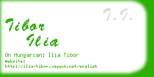 tibor ilia business card